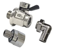 EZ Oil Drain Valve Adapter and Elbow Nipple 2010-2021 Chevy Camaro 6.0L 6.2L