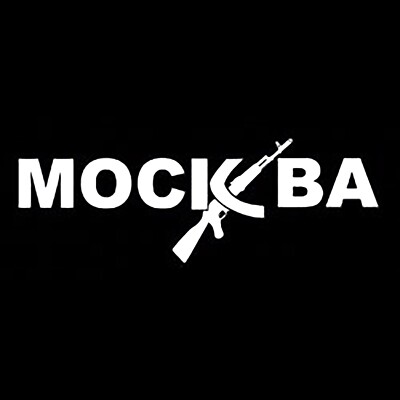 Moskau Sticker 20 Cm AK 47 Kalashnikov Russland Auto Aufkleber Russia Moscow