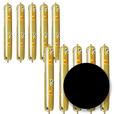 Dichtstoff Sikaflex PRO-3 Purform Schwarz Bodenfugen & Tiefbau 10 Schlauchbeutel