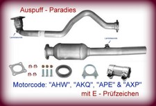 Katalysator + Flammrohr für VW Golf IV 1.4 16V 1J1/5 Motor: AHW, AKQ, APE & AXP