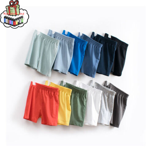 Summer Toddler Boys Shorts Solid Color Casual Outwear Children Loose Clothes