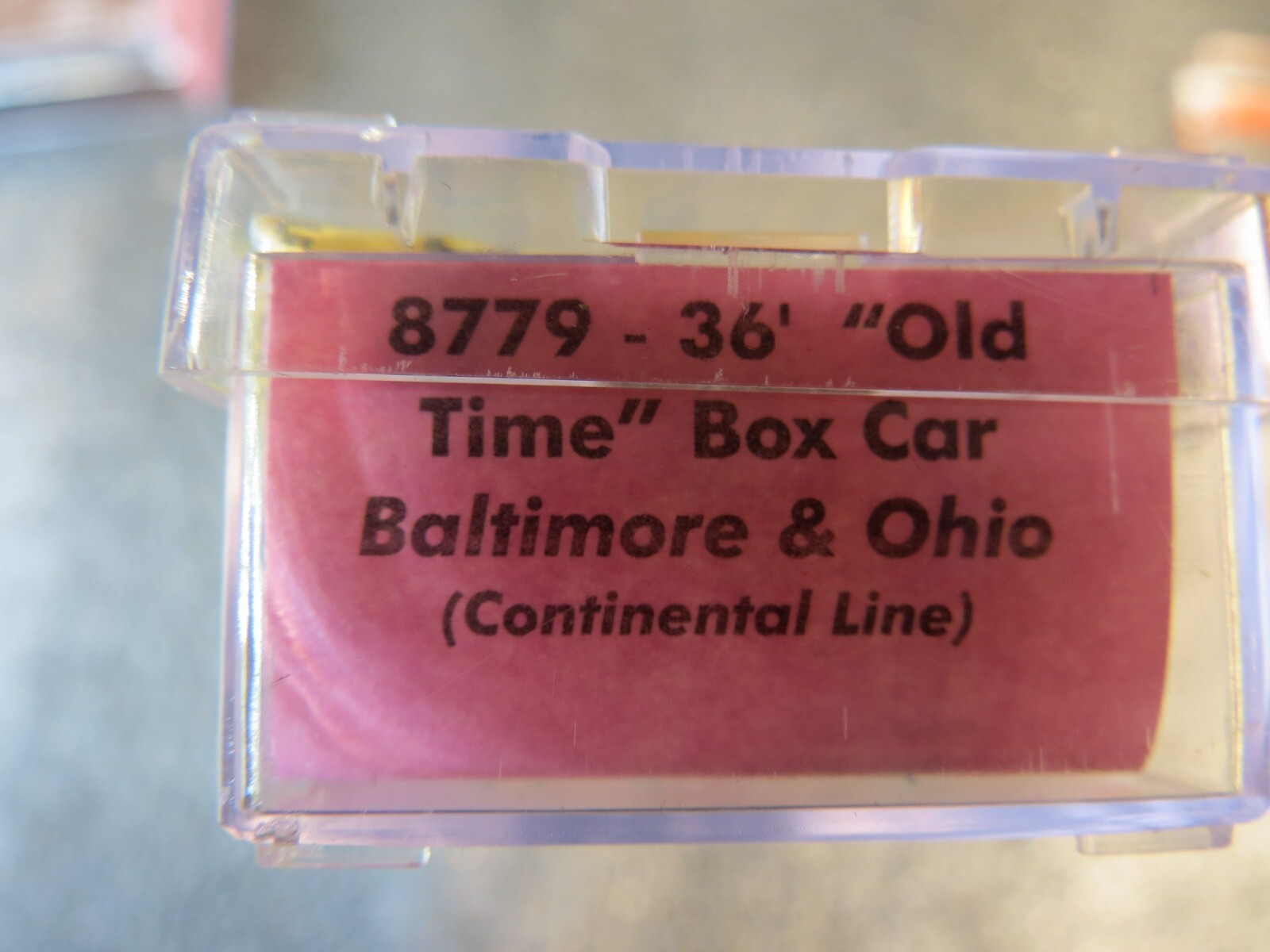 N Roundhouse 8779 36' Old Time Boxcar, Balt & Ohio Continental New
