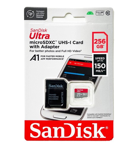 SanDisk Ultra 32/128/256 GB microSD Memory Card + SD Adapter, Free Delivery - Picture 18 of 23