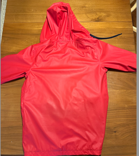 Petit Bateau Red Raincoat Size Small - Picture 4 of 4