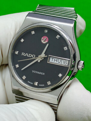 vintage RADO VOYAGER watch 17 Jewels Automatic Day / Date