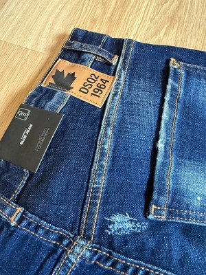 Dsquared2 Paint Splatter Effect Distressed Jeans S74LB1328S30872