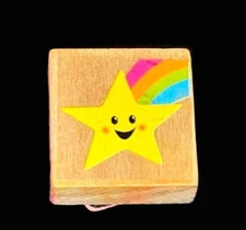 Horizon Group USA Brand SHOOTING STAR Wood Mounted Rubber Stamp