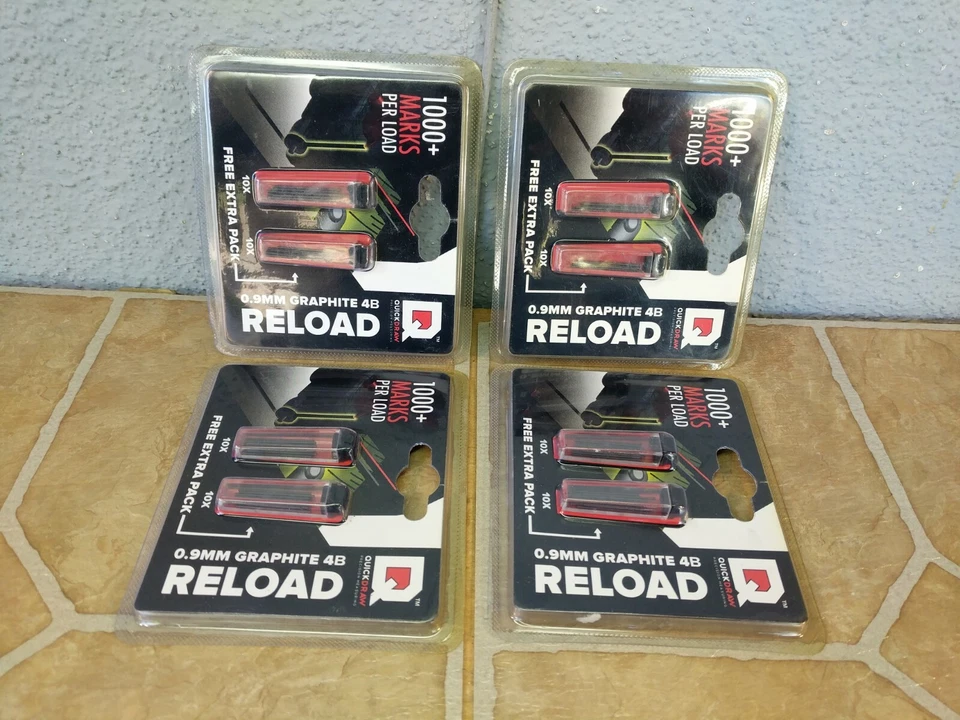 4x: Quickdraw QDGR-2x10 0.9MM Graphite 4D Quickdraw Reload Bonus 80 Total Loads - Image 2 of 4
