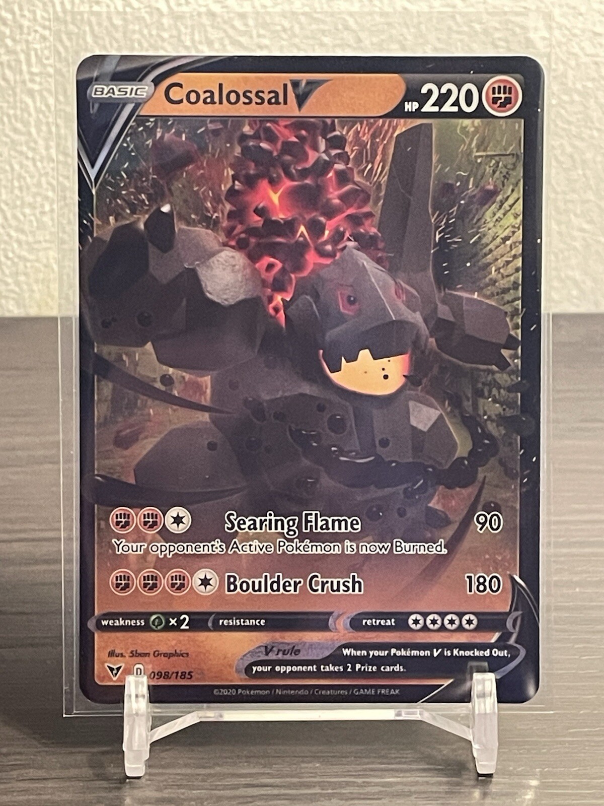 2020 Pokemon Vivid Voltage - Coalossal V #98/185