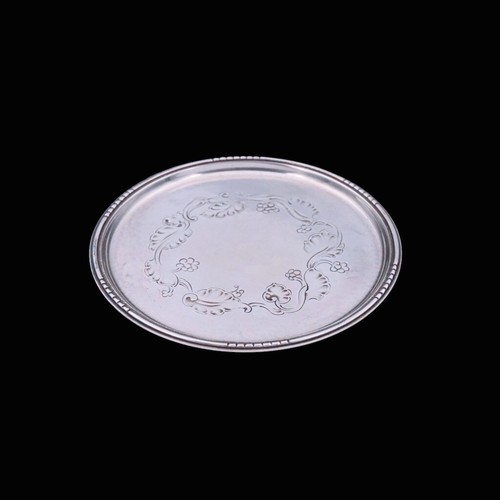 Georg Jensen. Hammered Sterling Silver Coaster #51B - Picture 2 of 3