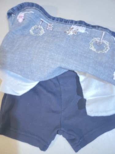 Girls Denim Bundle: Overalls By Oshkosh Plus Gymboree Denim Skirt Girls Size 4 - Picture 14 of 20