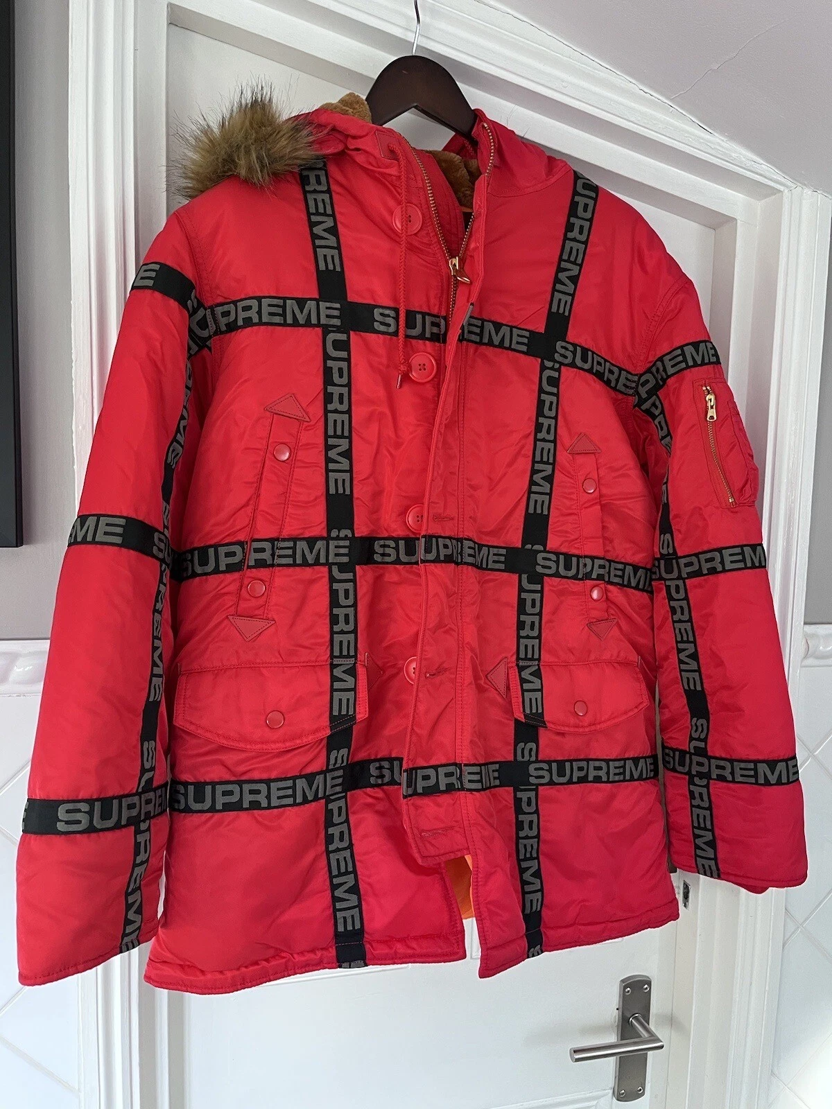 Bande logo SUPREME N 3B parka numéro standard taille M