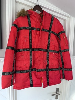 s supreme logo tape puffy jacket ダウン north シュプ s supreme logo tape puffy jacket ダウン north シュプ