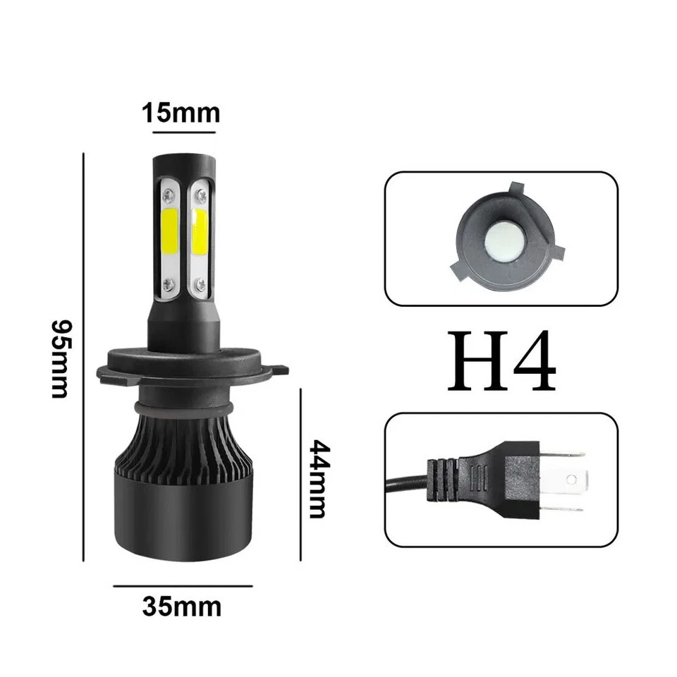 Kit de faros LED bombillas de haz alto/bajo para Honda CR-V EX Sport Utility 1997-2014 Foto 2 de 4