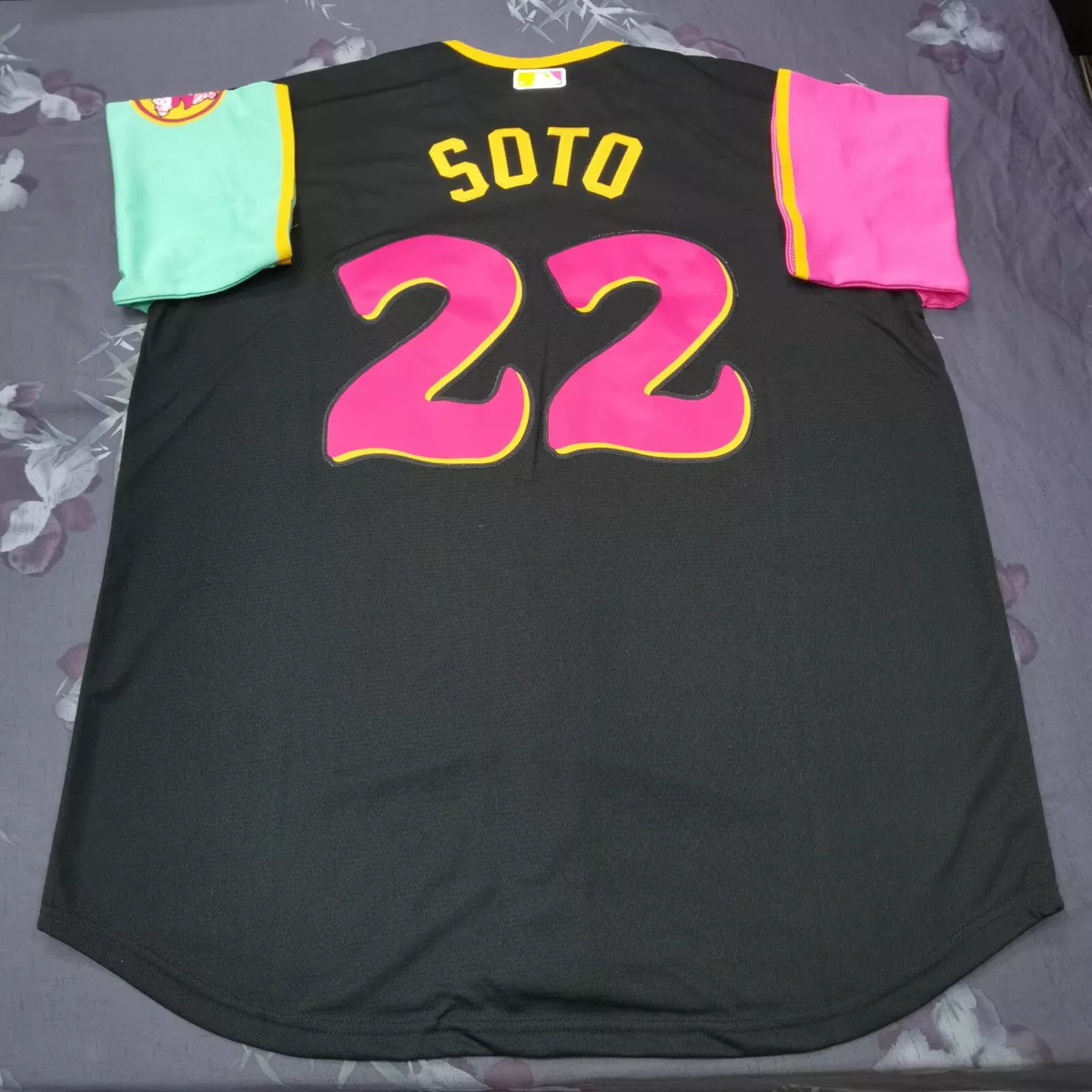 Juan Soto #22 San Diego Padres City Connect Black Cool Base Jersey