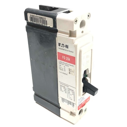 Interruptor de circuito industrial Eaton FD1050, 50 amperios, polo 277 VAC1, 40 ° C, - Imagen 4 de 6