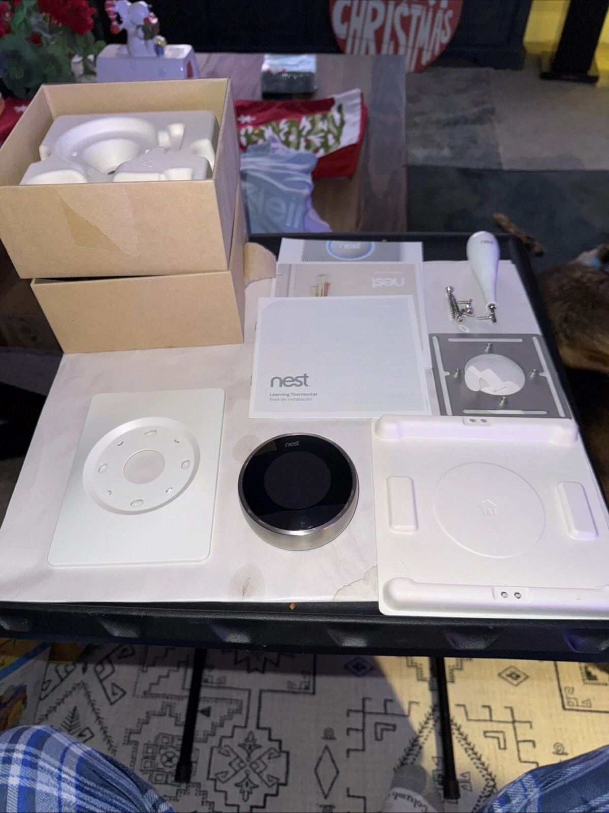 Nest Thermostat Model 02A 2nd Gen Wifi Programmable Learning Black/Silver