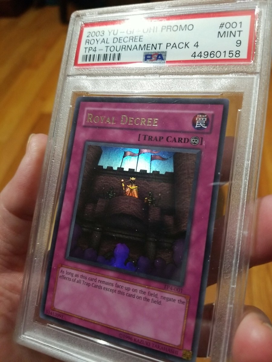 Yugioh Royal Decree New PSA 9 MINT TP4-001 Ultra Rare Yugioh Royal Decree New PSA 9 MINT TP4-001 Ultra Rare