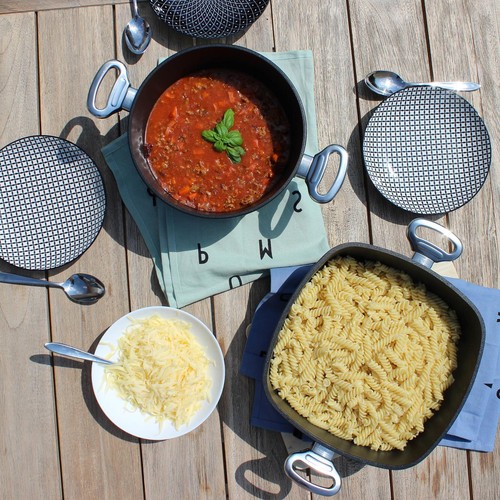 BAF hohe eckige Kasserolle Induktion 20 cm antihaftbeschichtet aus Aluminiumguss - Bild 5 von 8