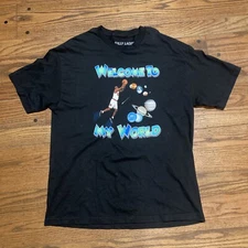 Fully Laced Michael Jordan Space Jam Black VTG T Shirt XL Welcome To My World