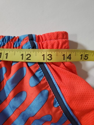 Nike Damen Dri-Fit Laufshorts blau lila kurz gefüttert Gr. M Kordelzug - Bild 3 von 5