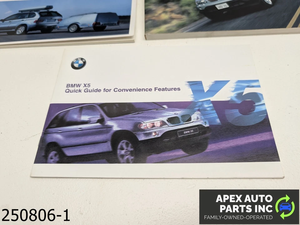 OEM 2000-2003 BMW X5 3.0L  Leather Case Owners Manual Operators User Guide - Изображение 4 из 4