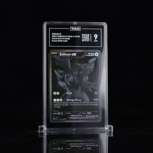 Pokemon TCG Zekrom ex 172/086 Sv: Black Bolt Holo English TAG Graded