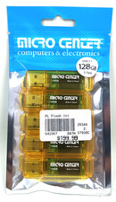 New Micro Center 128GB SuperSpeed USB 3.1 (Gen 1) Flash Drive - Yellow (5 Pack)