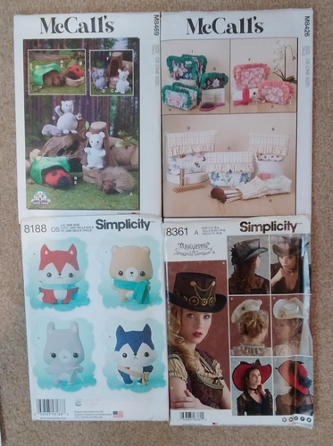 10 SEWING PATTERNS Fun Projects New Uncut See List Pictures Lot P296 - Picture 2 of 2