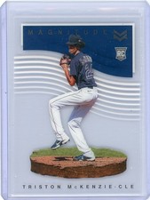 2021 Chronicles Magnitude Triston McKenzie Cleveland Indians Rookie Acetate Card