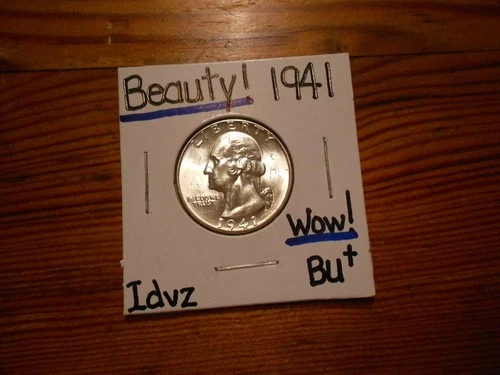 1941 silver Washington Quarter BU+ BEAUTY!!!! LOOOOOOOOOK!!!!!!