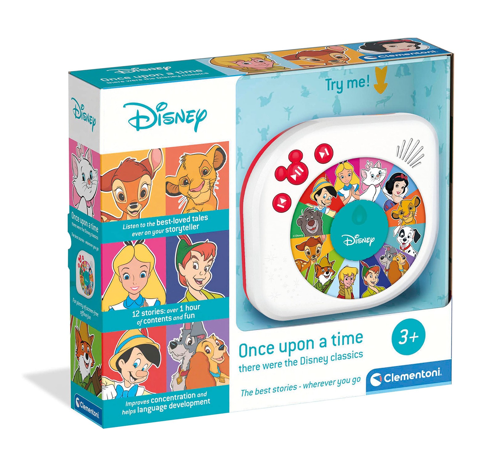 Clementoni- Once Upon a Time Disney Storyteller - 6 Classic Tales & Fun Sound...