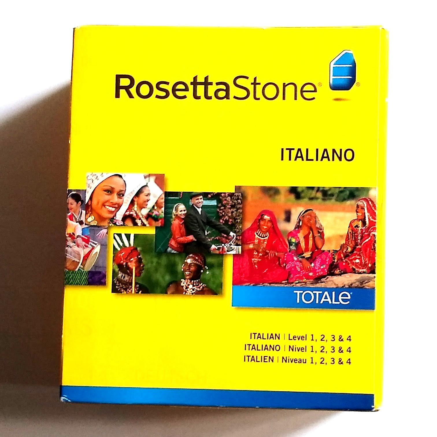 Rosetta Stone TOTALe Italian Version 4 Level 1-4 Italiano Language CD PC MAC