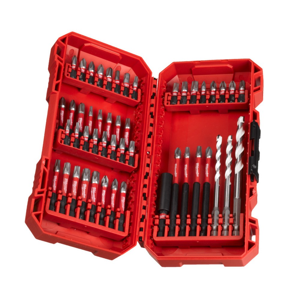 SET 48 PZ. INSERTI PER TRAPANO AVVITATORE IN CUSTODIA RIGIDA SHOCKWAVE 493249200