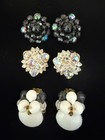 Vintage W. Germany Lot of 3 Pairs of Clip On Earrings! These are a MUST SEE — photo 1