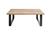 Designer Couchtisch Glastisch Sofa Bestell Tisch Tische Braun Holz Loft MöBel