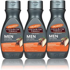 Image of 3X Palmer's Cocoa Butter Men's Lotion Triple Pack 250ml each FAST UK DELIVERY