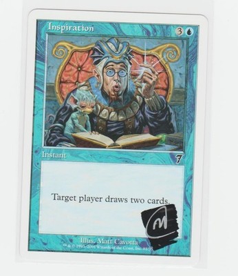 Magic the Gathering ~ Inspiration ~ M/NM ~ 7th Ed. ~  Signed by Artist