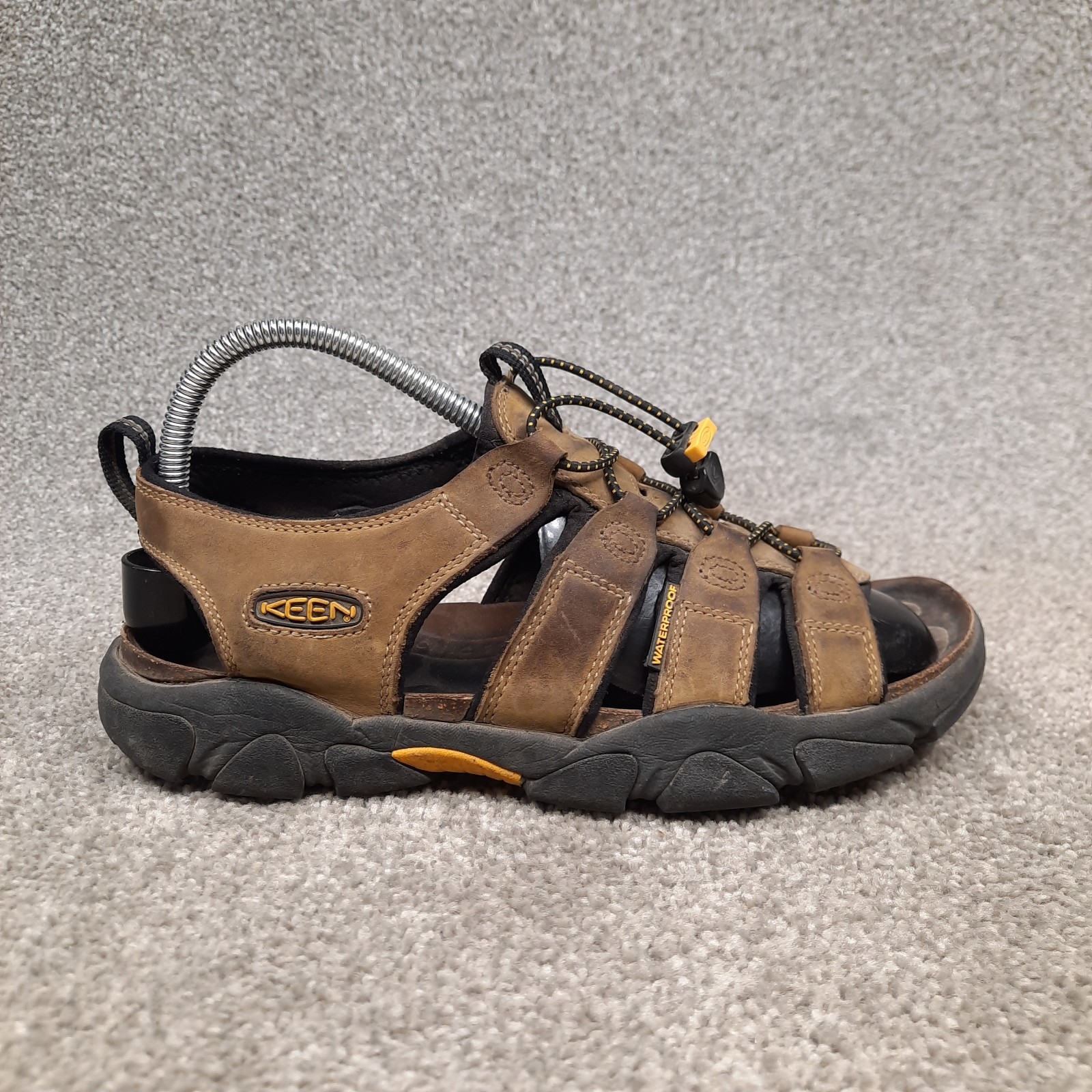 Keen Newport H2 sandali scarpe uomo taglia 8 5 marrone punta chiusa escursionismo sport acquatici