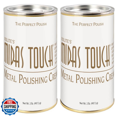 Rolite Midas Touch Metal Polishing Cream 2 Pack 2 Lb Each For Silver Gold Brass