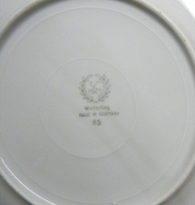 4 Vtg WINTERLING Bavaria Germany "WIG54" Fine China 7 5/8" Lunch Salad Plates