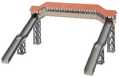Faller FA120109 Pedestrian Bridge with Canopy Model Kit, Various