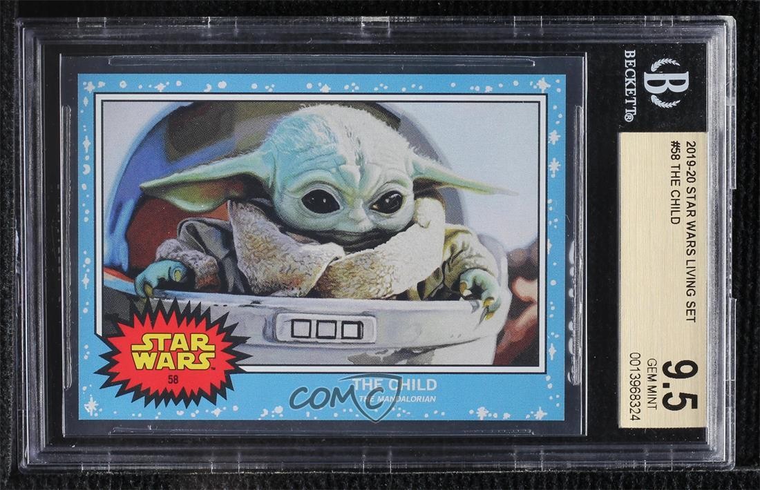 2019 Topps Star Wars Living Set /9663 Grogu The Child #58 BGS 9.5 GEM MINT ne4