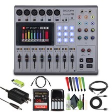 Zoom PodTrak P8 Portable Multitrack Podcast Recorder Bundle with Accessories