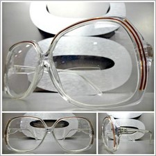 Oversized TRUE 70s Vintage Retro BIFOCAL READING EYE GLASSES READERS Frame 2.00