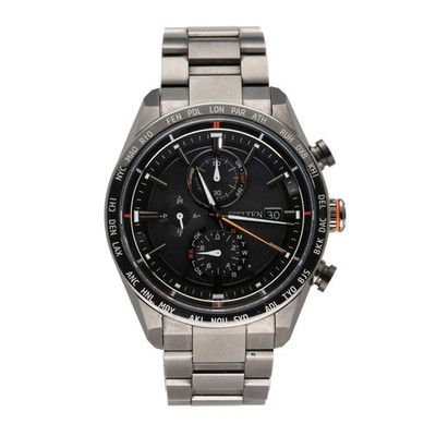 CITIZEN Attesa Black Titanium Radio-Controlled Solar AT8185-62E aus Japan