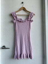 Free People Devyn Knit Mini Dress - Lilac - Size Small