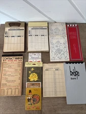 Vtg Lot Contract Bridge Scoring Pads Park Sherman Taylor Press Hallmark Tallies