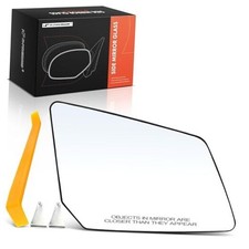 Right Passenger Side Heated Mirror Glass with Backing Plate Compatible with
