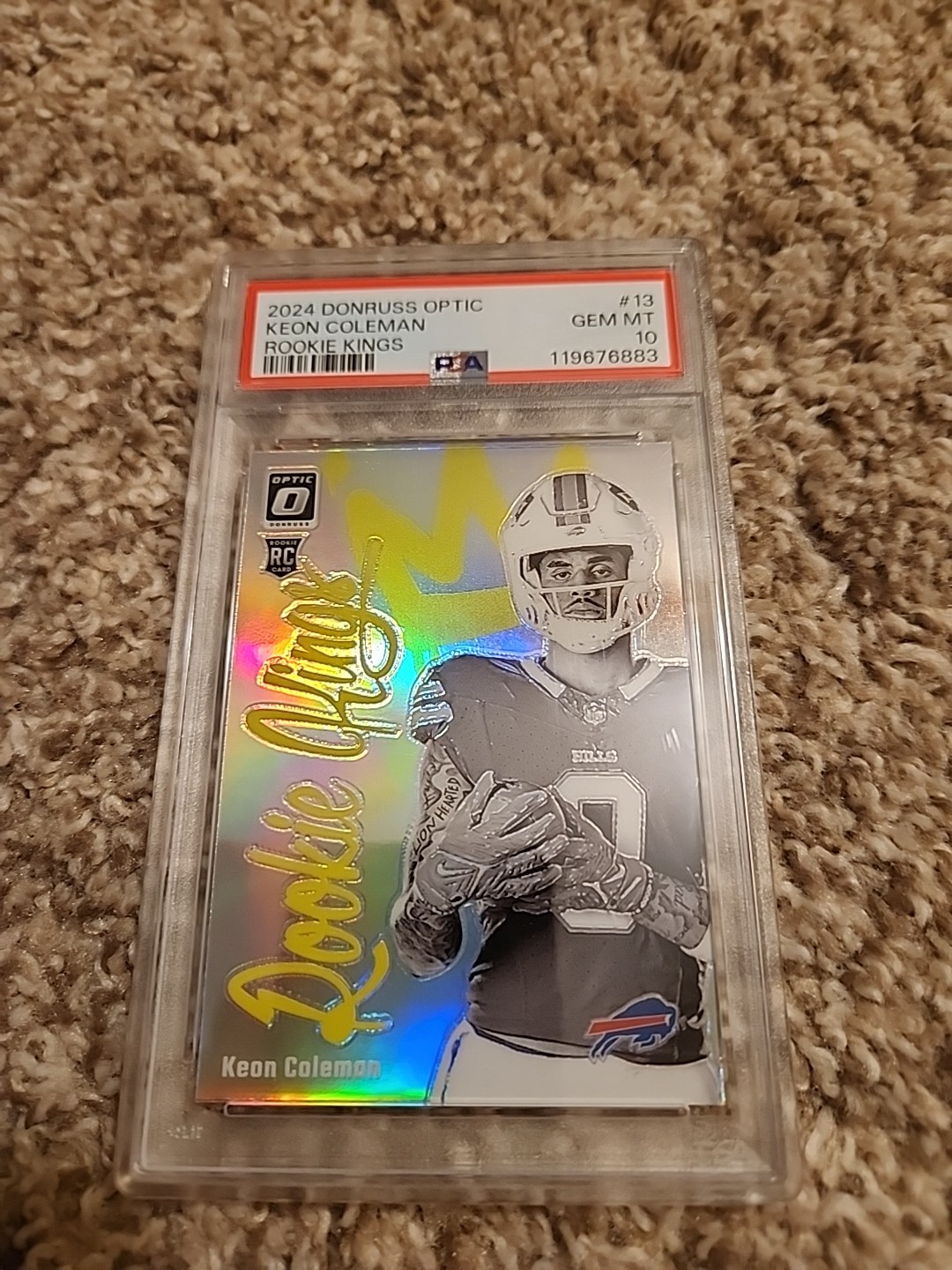 2024 Panini Donruss Optic Keon Coleman Rookie Kings RC PSA 10 Bills